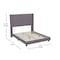 Flash Furniture Gray Velvet Full Platform Bed with Headboard YK-1079-GY-F-GG - alternate 9